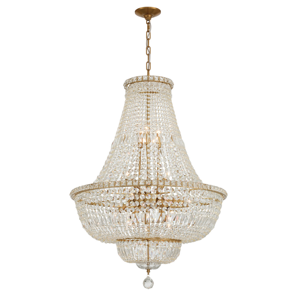 ROS-A1015-AG-CL-MWP Roslyn 28'' Chandelier | Main Image