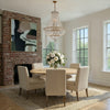 ROS-A1015-AG-CL-MWP Roslyn 28'' Chandelier | Lifestyle Image