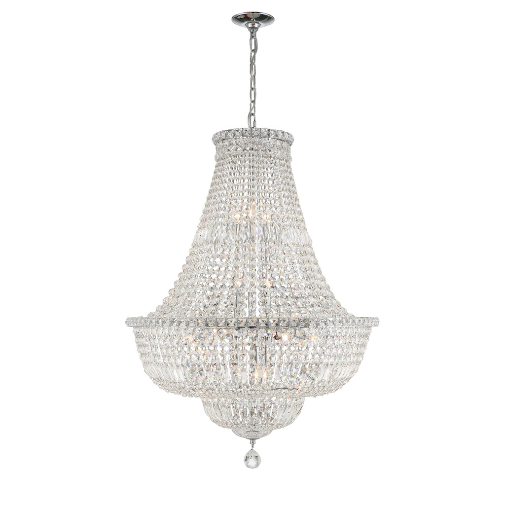 ROS-A1015-CH-CL-MWP Roslyn 15 Light Chandelier | Main Image