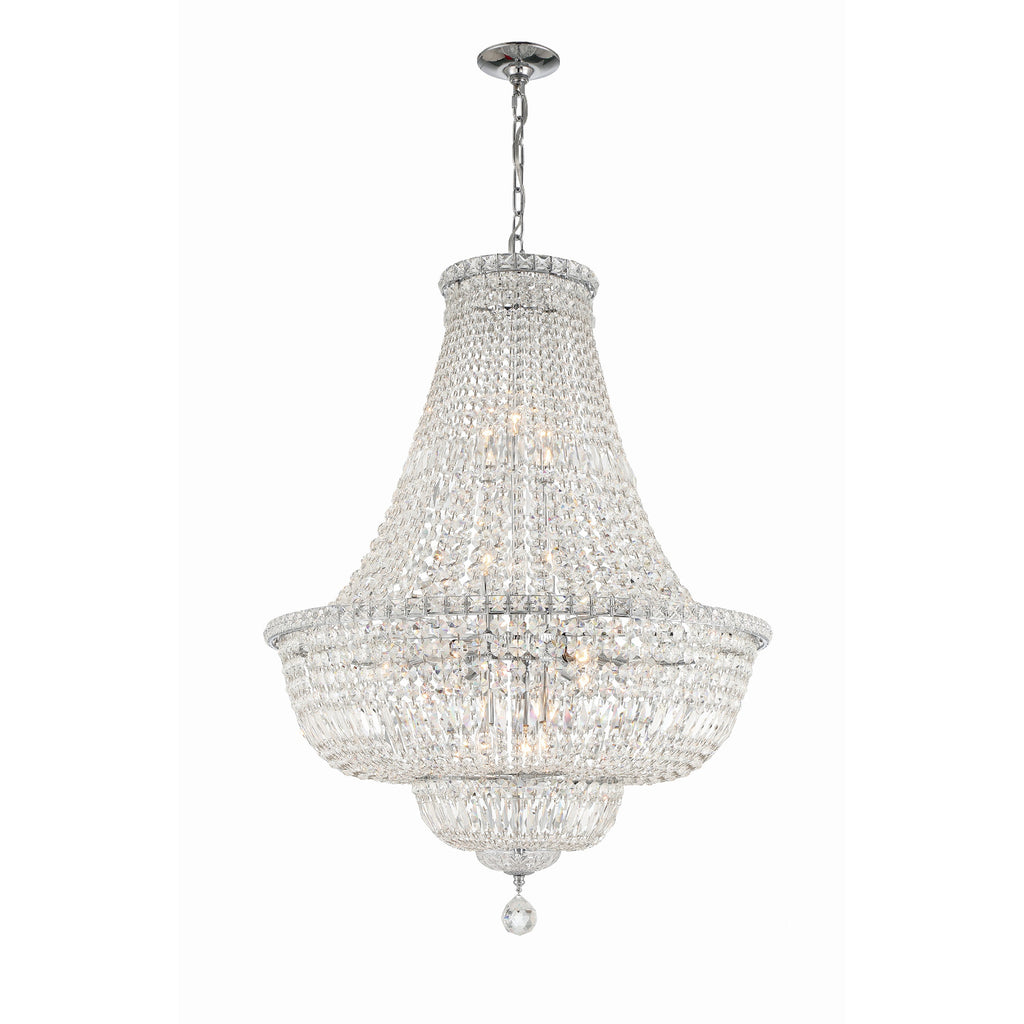 Crystorama Roslyn 28'' Chandelier in Polished Chrome - Additional View
