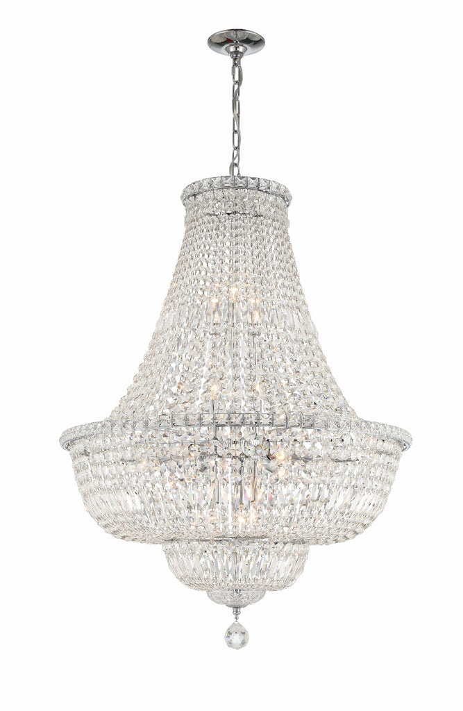 ROS-A1015-CH-CL-MWP Roslyn 15 Light Chandelier | Alternate Image