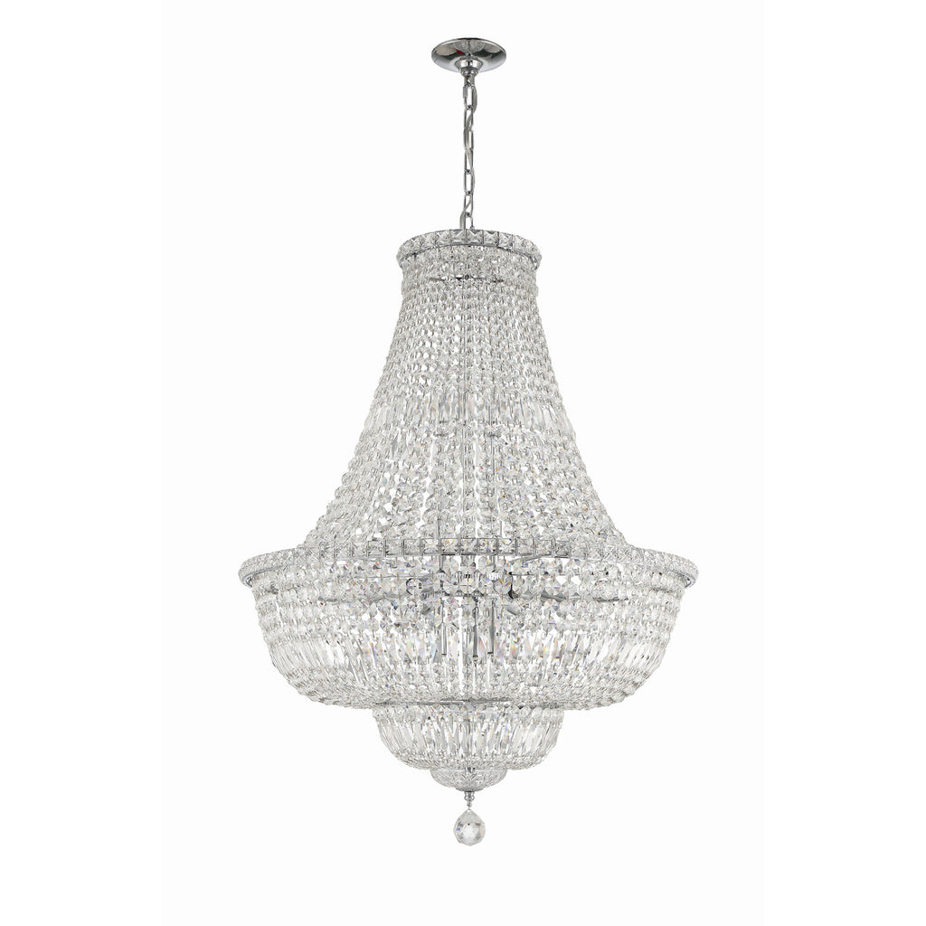 Crystorama Roslyn 28'' Chandelier in Polished Chrome - Additional View
