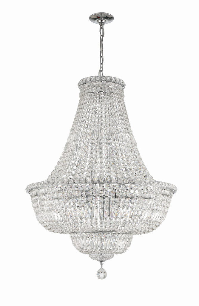 ROS-A1015-CH-CL-MWP Roslyn 15 Light Chandelier | Alternate Image