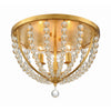 Crystorama Roxy 16.5'' Flush Mount in Antique Gold - Additional View
