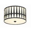 Crystorama Royston 18'' Flush Mount in Black - Additional View