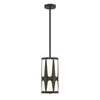 Crystorama Royston 7'' Pendant in Black - Additional View