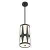Crystorama Royston 7'' Pendant in Black - Additional View