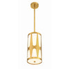 Crystorama Royston 7'' Pendant in Antique Gold - Additional View