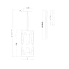 Crystorama Royston 7'' Pendant - Product Dimensions
