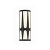 Crystorama Royston 6.75'' Integrated LED Sconce in Black - Front View