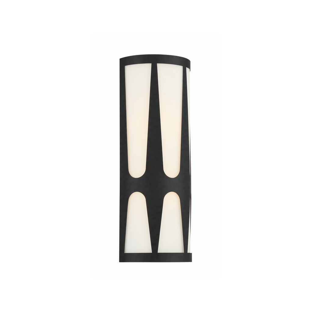 Crystorama Royston 6.75'' Integrated LED Sconce in Black - Additional View