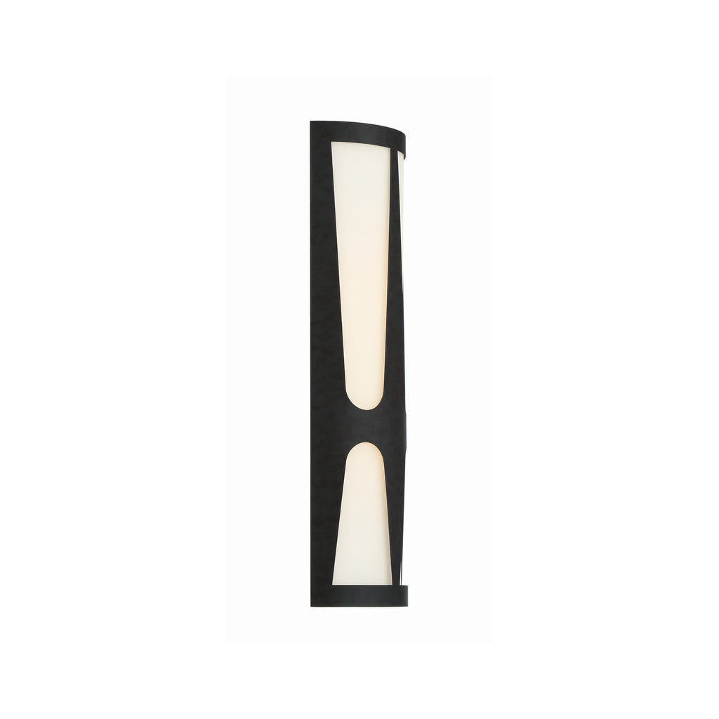 Crystorama Royston 6.75'' Integrated LED Sconce in Black - Additional View
