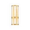 Crystorama Royston 6.75'' Integrated LED Sconce in Antique Gold - Front View