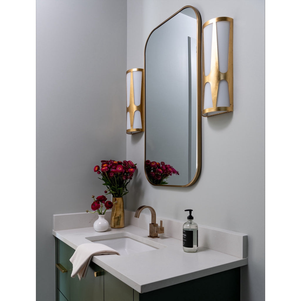 Crystorama Royston 6.75'' Integrated LED Sconce in Antique Gold - Lifestyle View