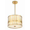 Crystorama Royston 15'' Pendant in Antique Gold - Additional View