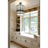Crystorama Royston 17'' Pendant in Black - Lifestyle View