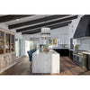 Crystorama Royston 17'' Pendant in Black - Lifestyle View