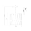 Crystorama Royston 17'' Pendant - Product Dimensions