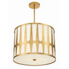 Crystorama Royston 24'' Pendant in Antique Gold - Additional View