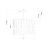 Crystorama Royston 24'' Pendant - Product Dimensions