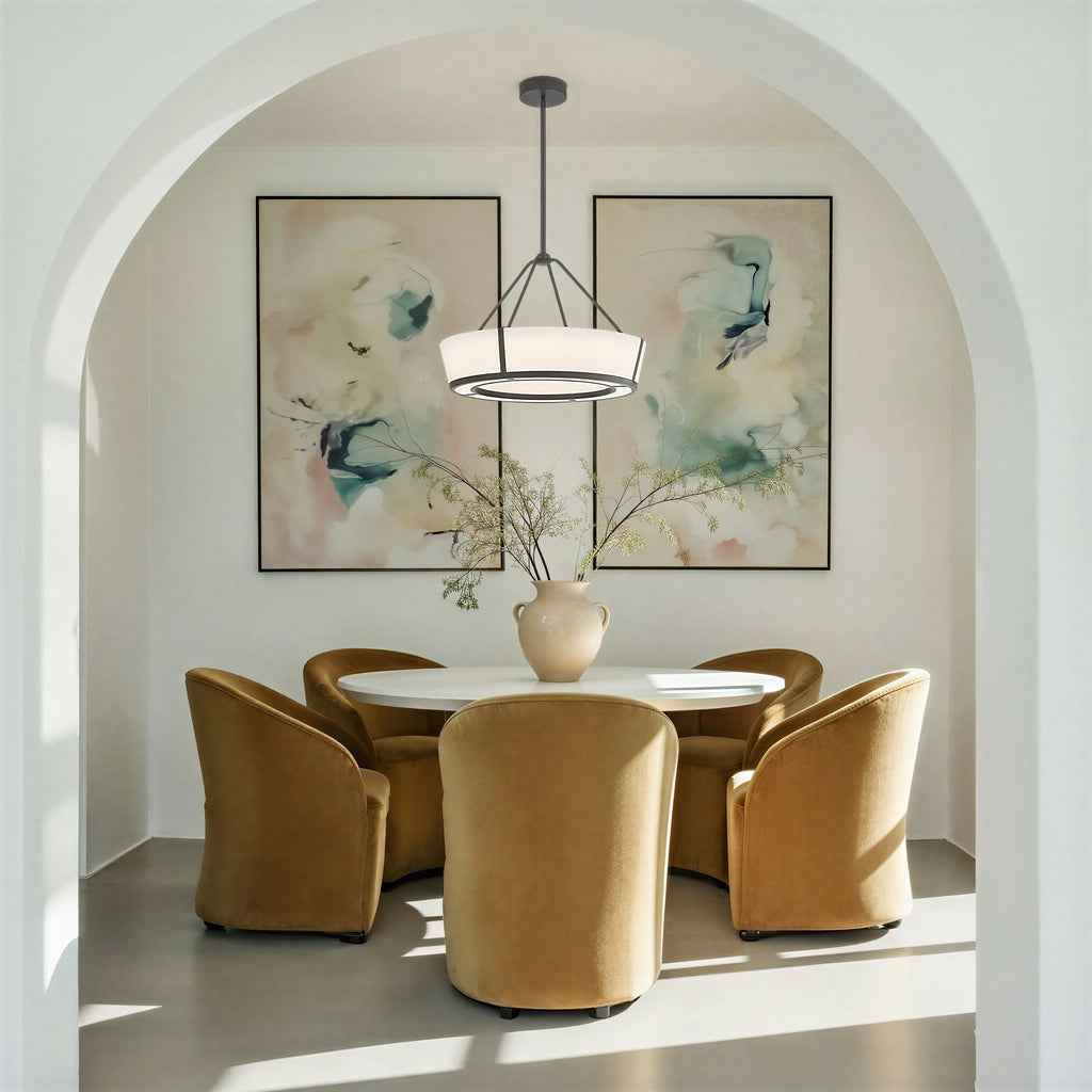 RYC-8106-CZ Royce 24.25'' Integrated LED Pendant | Lifestyle Image