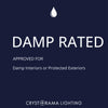 Crystorama Adalynn 22'' Chandelier - Damp Rated