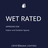 Crystorama Simpson 10'' Outdoor Post - Wet Rated