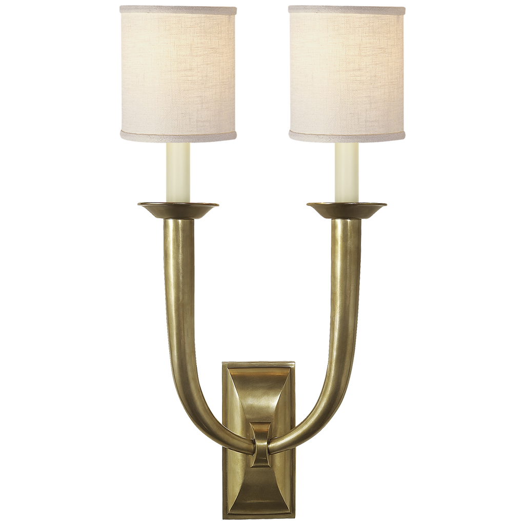 S2021HABL Visual Comfort French 2 Light Sconce | Main Image