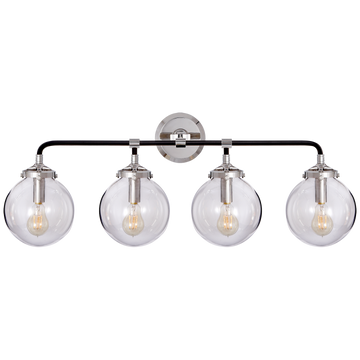 Polished Nickel and Black