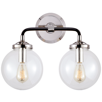 Polished Nickel and Black