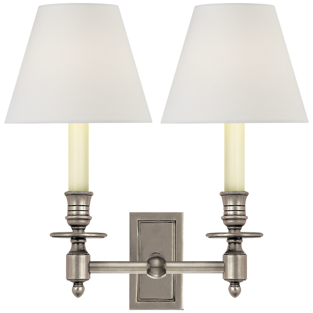 S2212ANL Visual Comfort French 2 Light Sconce | Main Image