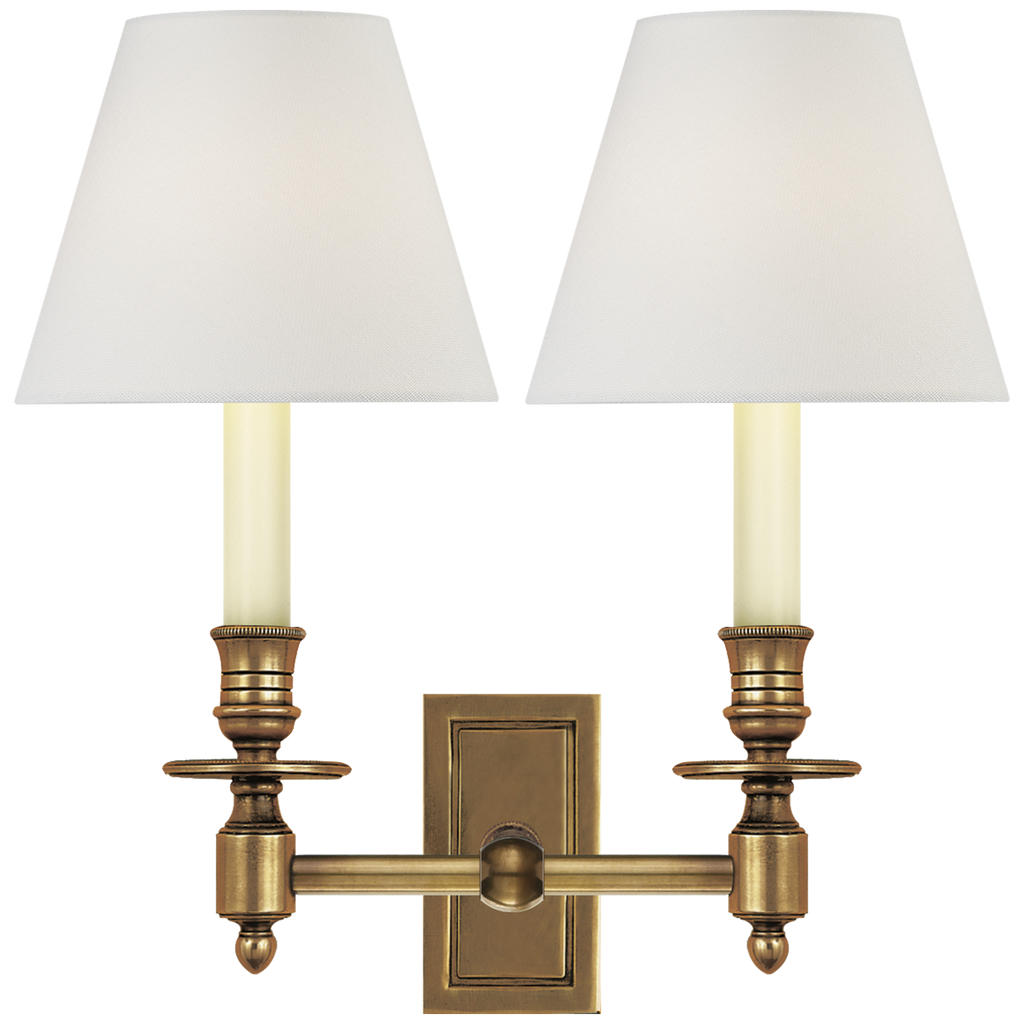 S2212HABL Visual Comfort French 2 Light Sconce | Main Image