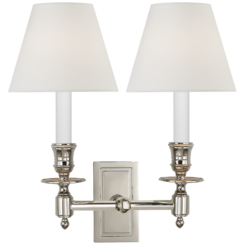 S2212PNL Visual Comfort French 2 Light Sconce | Main Image