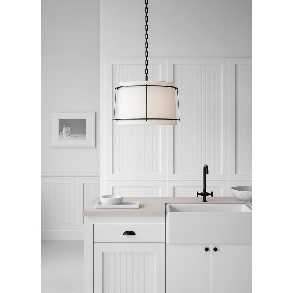 S5687BZLFA Carrier and Company Callaway 3 Light Pendant | Lifestyle Image