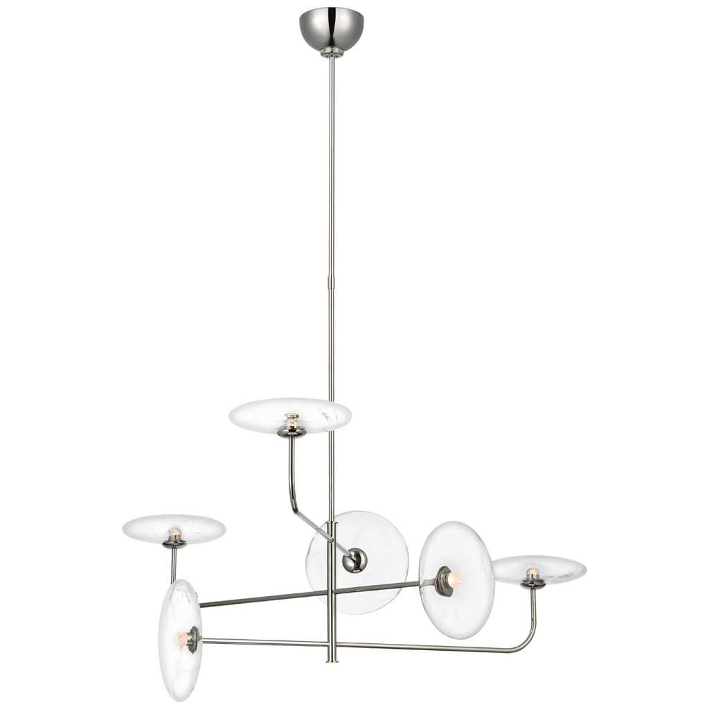 S5692PNCG Ian K. Fowler Calvino 1 Light Chandelier | Main Image