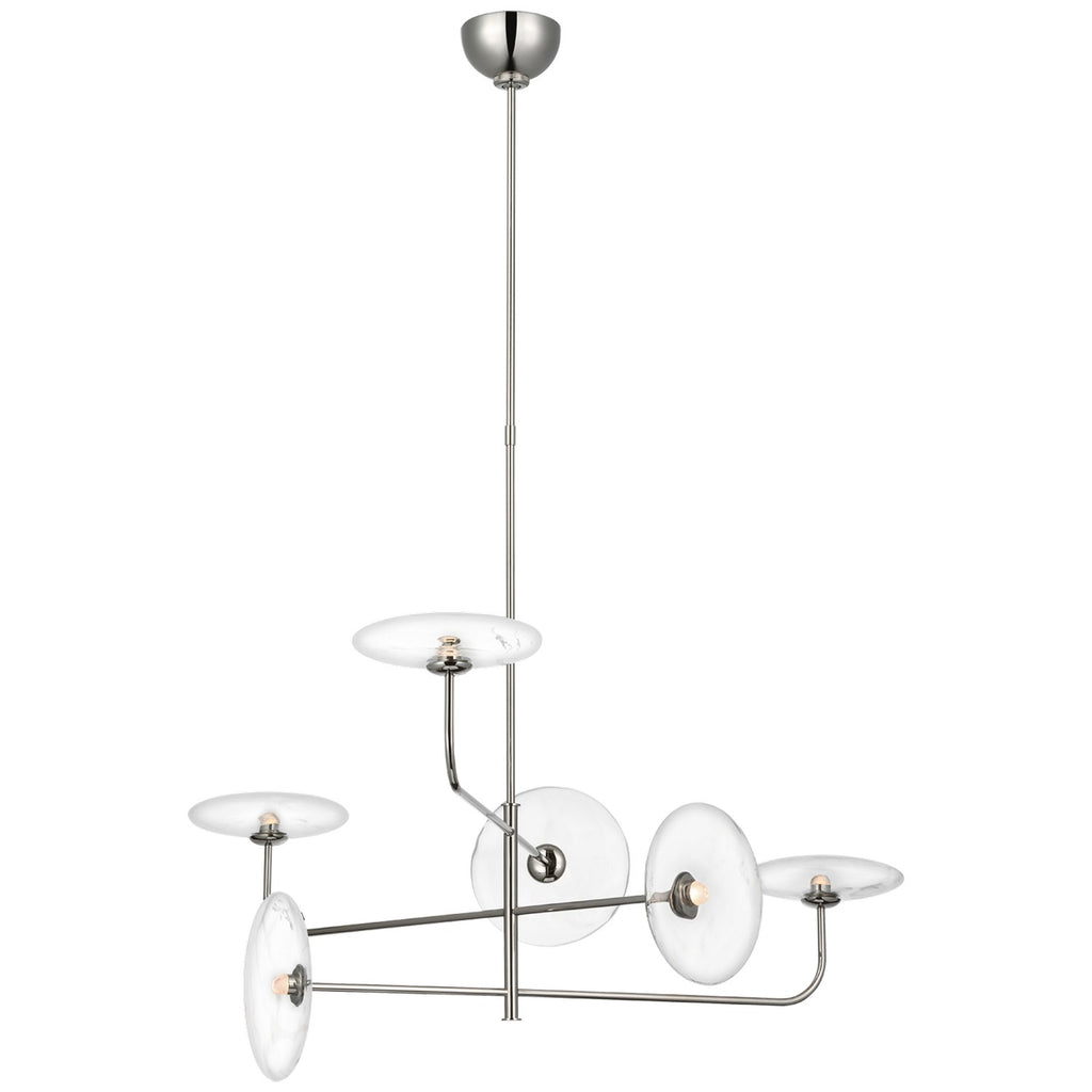 S5692PNCG Ian K. Fowler Calvino 1 Light Chandelier | Alternate Image
