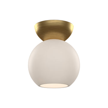 Brushed Gold/Opal Glass
