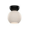 SF59706-BK/OP Ryan Pauly Arcadia 1 Light Semi-Flush Mount | Main Image
