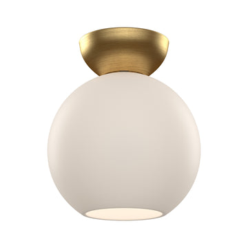 Brushed Gold/Opal Glass