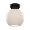 SF59708-BK/OP Ryan Pauly Arcadia 1 Light Semi-Flush Mount | Main Image