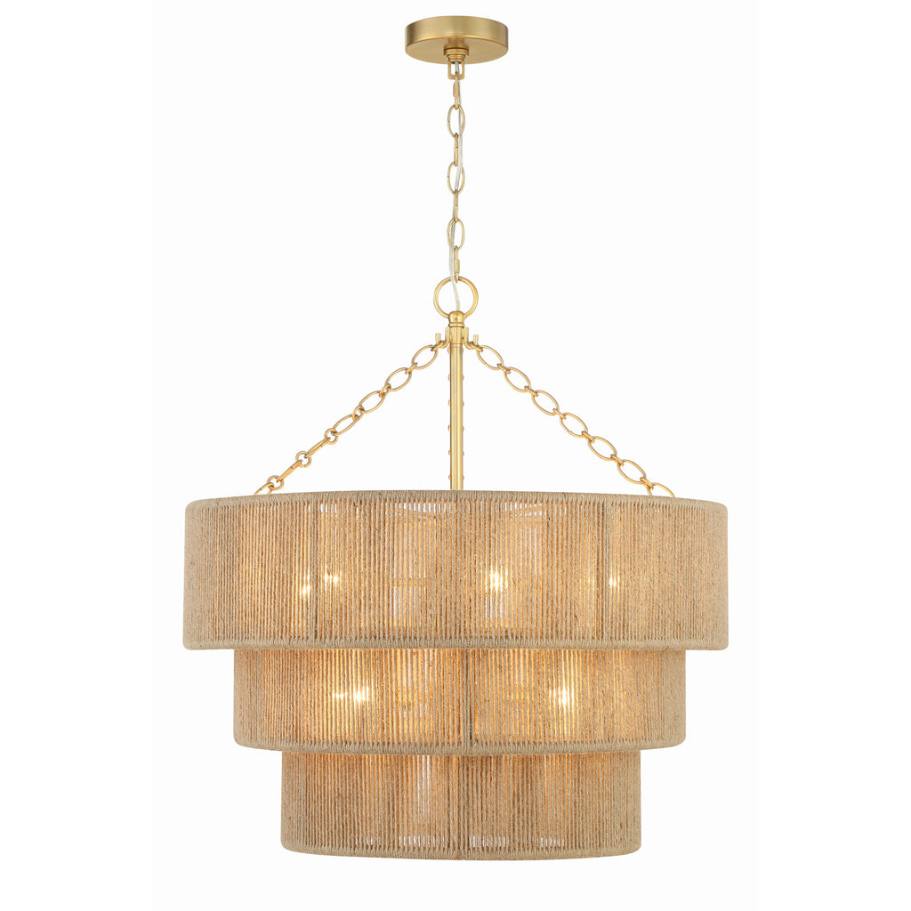 Crystorama Shyla 24'' Chandelier in Soft Gold - Additional View