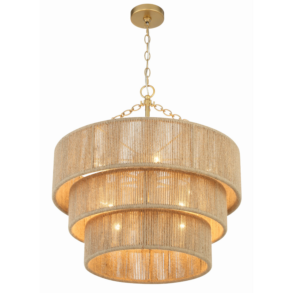 Crystorama Shyla 24'' Chandelier in Soft Gold - Additional View