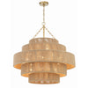 Crystorama Shyla 32'' Chandelier in Soft Gold - Front View