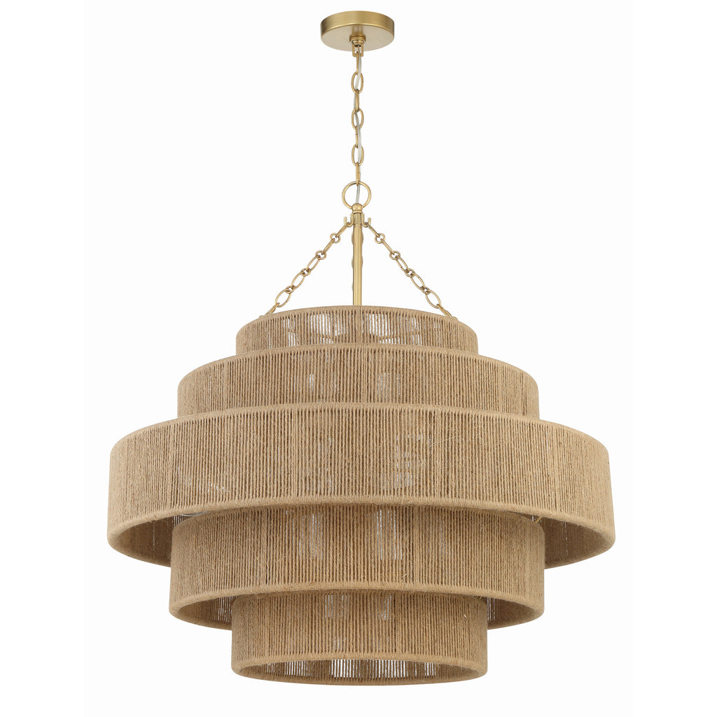 Crystorama Shyla 32'' Chandelier in Soft Gold - Additional View
