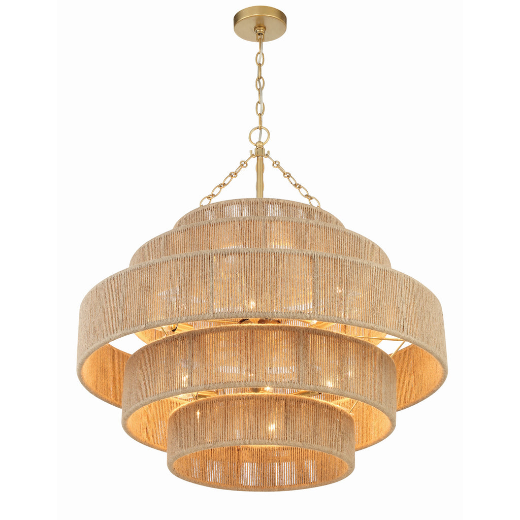 Crystorama Shyla 32'' Chandelier in Soft Gold - Additional View