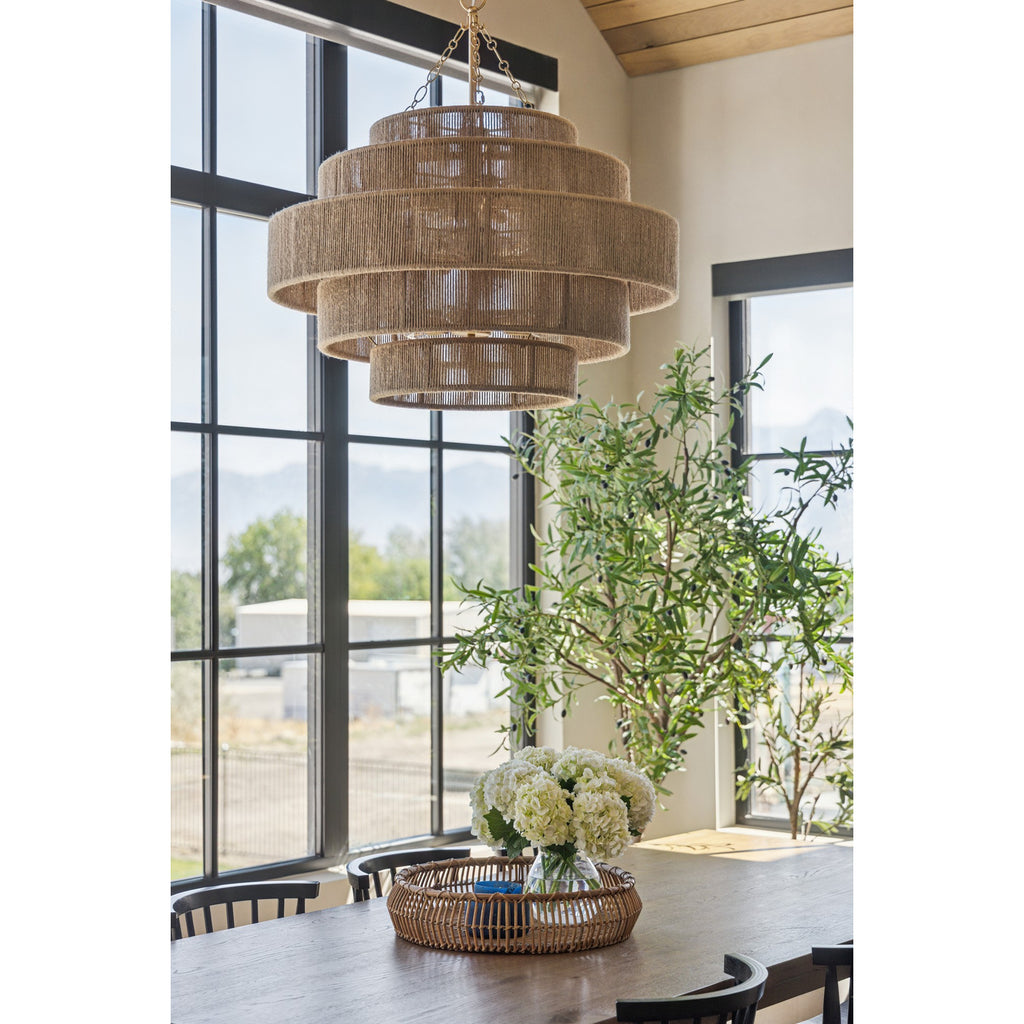 Crystorama Shyla 32'' Chandelier in Soft Gold - Lifestyle View