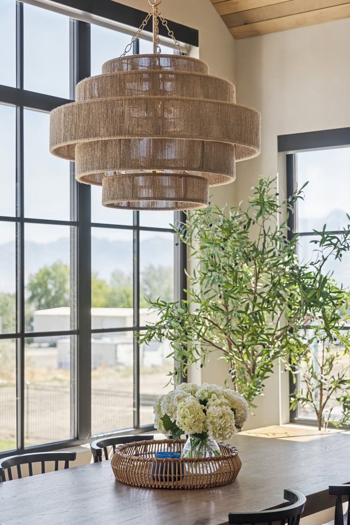 SHY-10909-SG Shyla 32'' Chandelier | Lifestyle Image