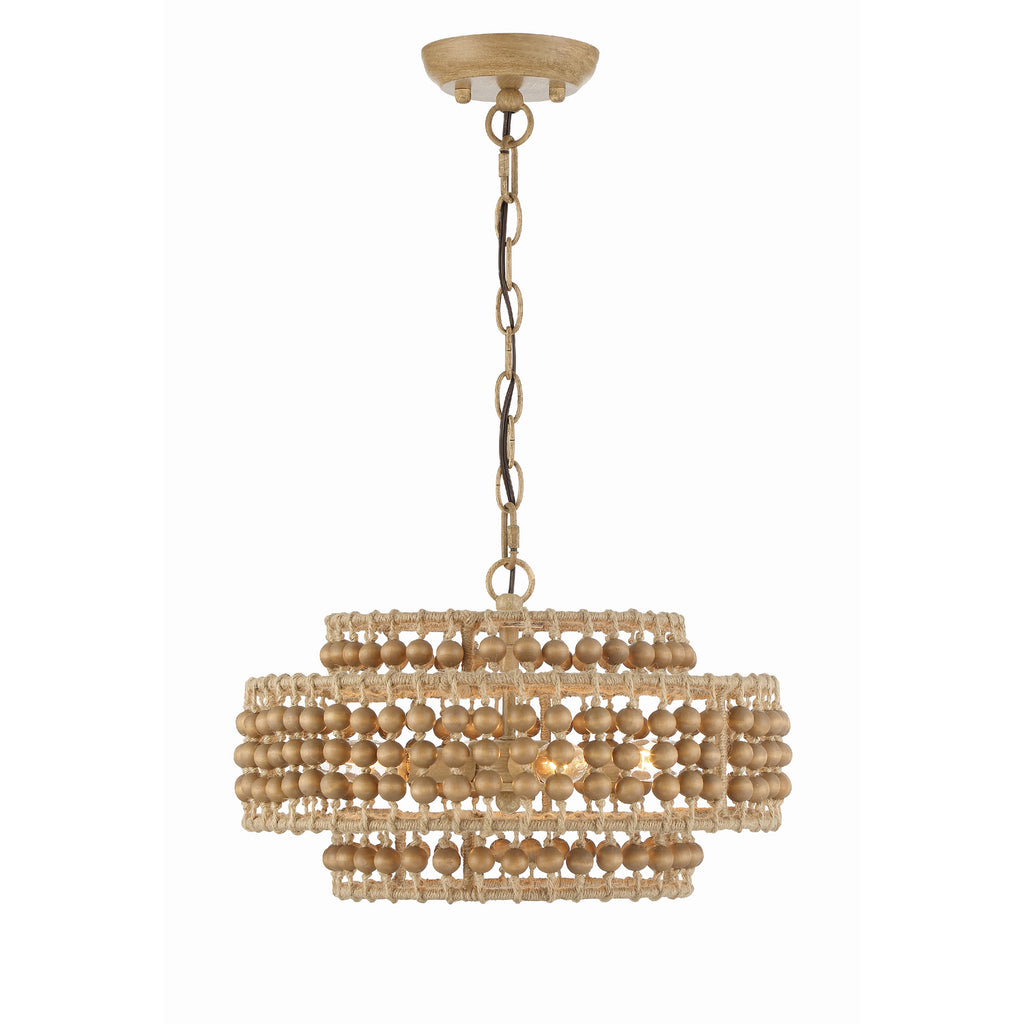 Crystorama Silas 16'' Pendant in Burnished Silver - Additional View