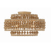 Crystorama Silas 16'' Semi Flush Mount in Burnished Silver - Additional View