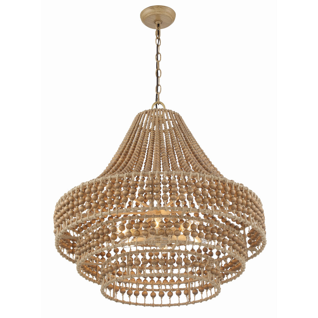 Crystorama Silas 26.75'' Chandelier in Burnished Silver - Additional View